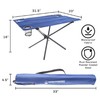 Leisure Sports Camp Table, Outdoor Folding Table with 2 Cupholders and Carrying Bag for Camping, Hiking, (Blue) 199506ENN